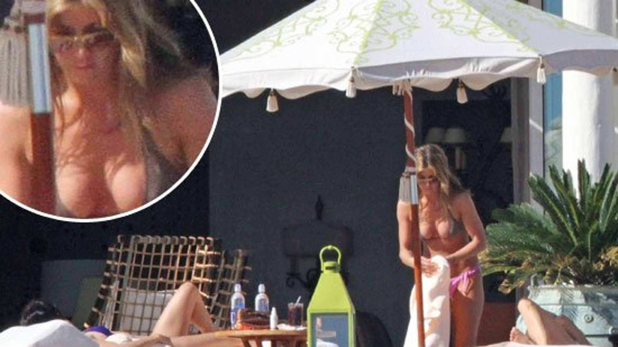 A few days before her 41st birthday, Jennifer Aniston tanned her fantastic ...