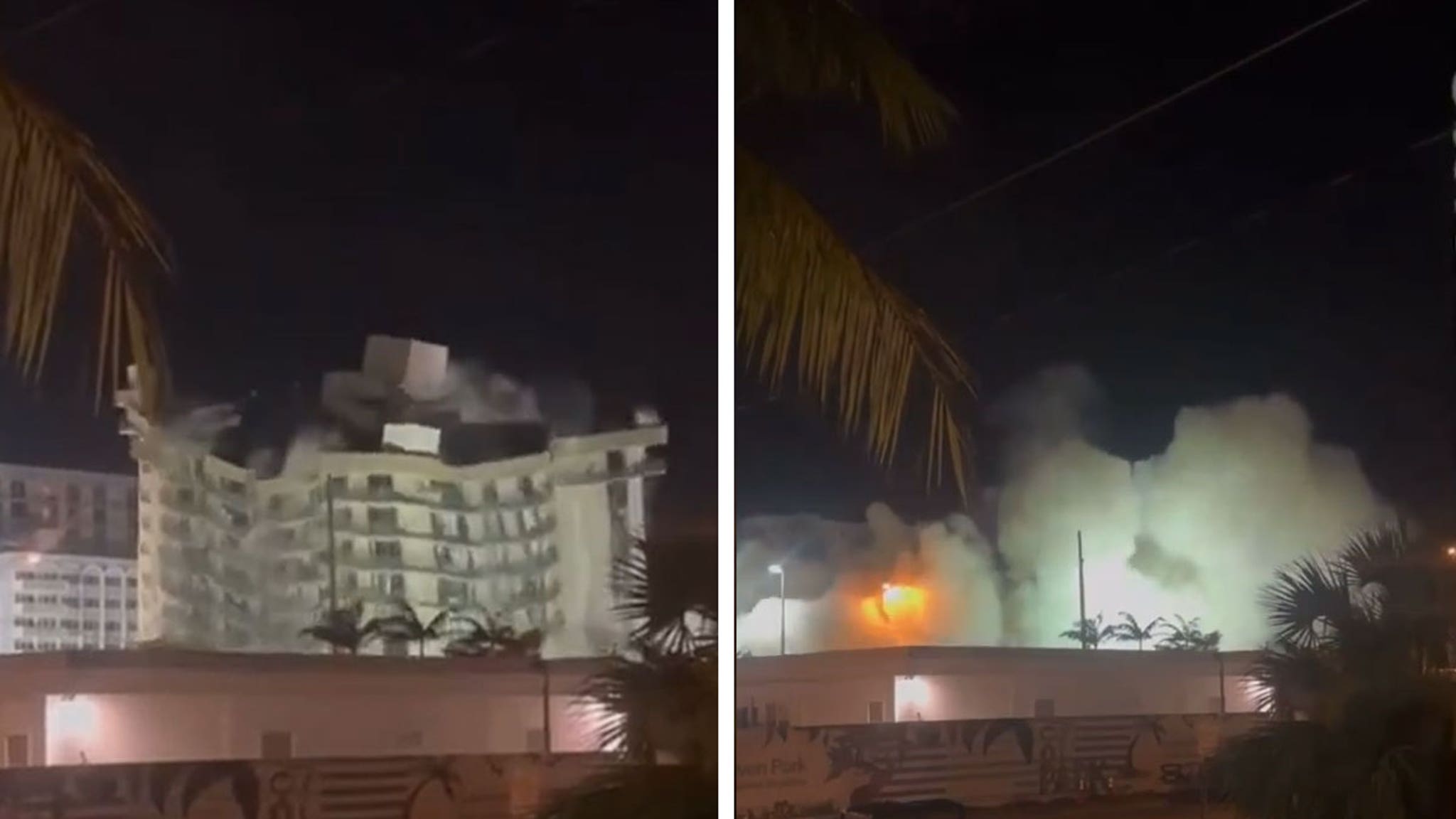 Remaining Part of Miami Surfside Condo Comes Down After Controlled Explosion