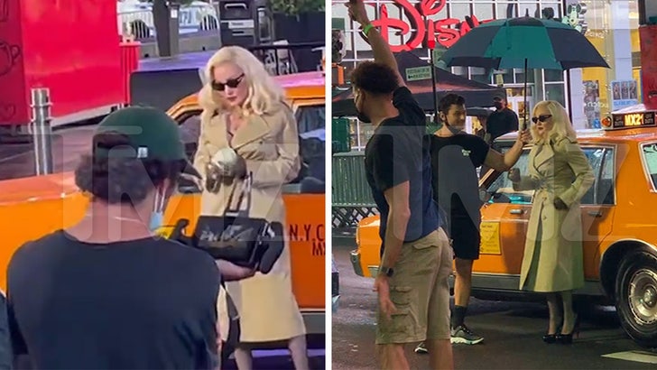 Madonna Struts Her Stuff During Overnight VMA Shoot in Times Square