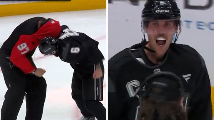 Justin Bieber Playfully Brawls With Jeremy Roenick At Charity Hockey Game