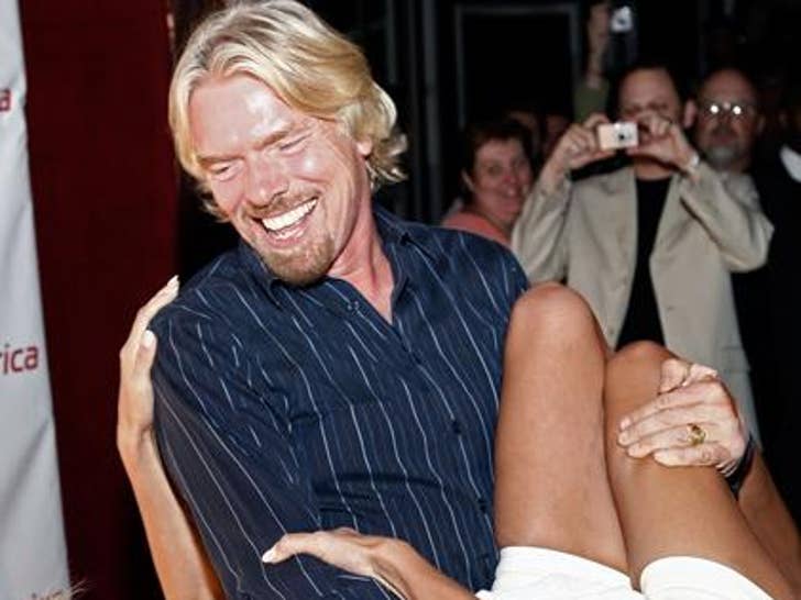 Richard Branson and Pam Anderson