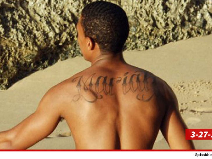 Nick Cannon -- Wild 'N Out with New MASSIVE Back :: 0313-nick-cannon-back-tattoo-2009-splash-4