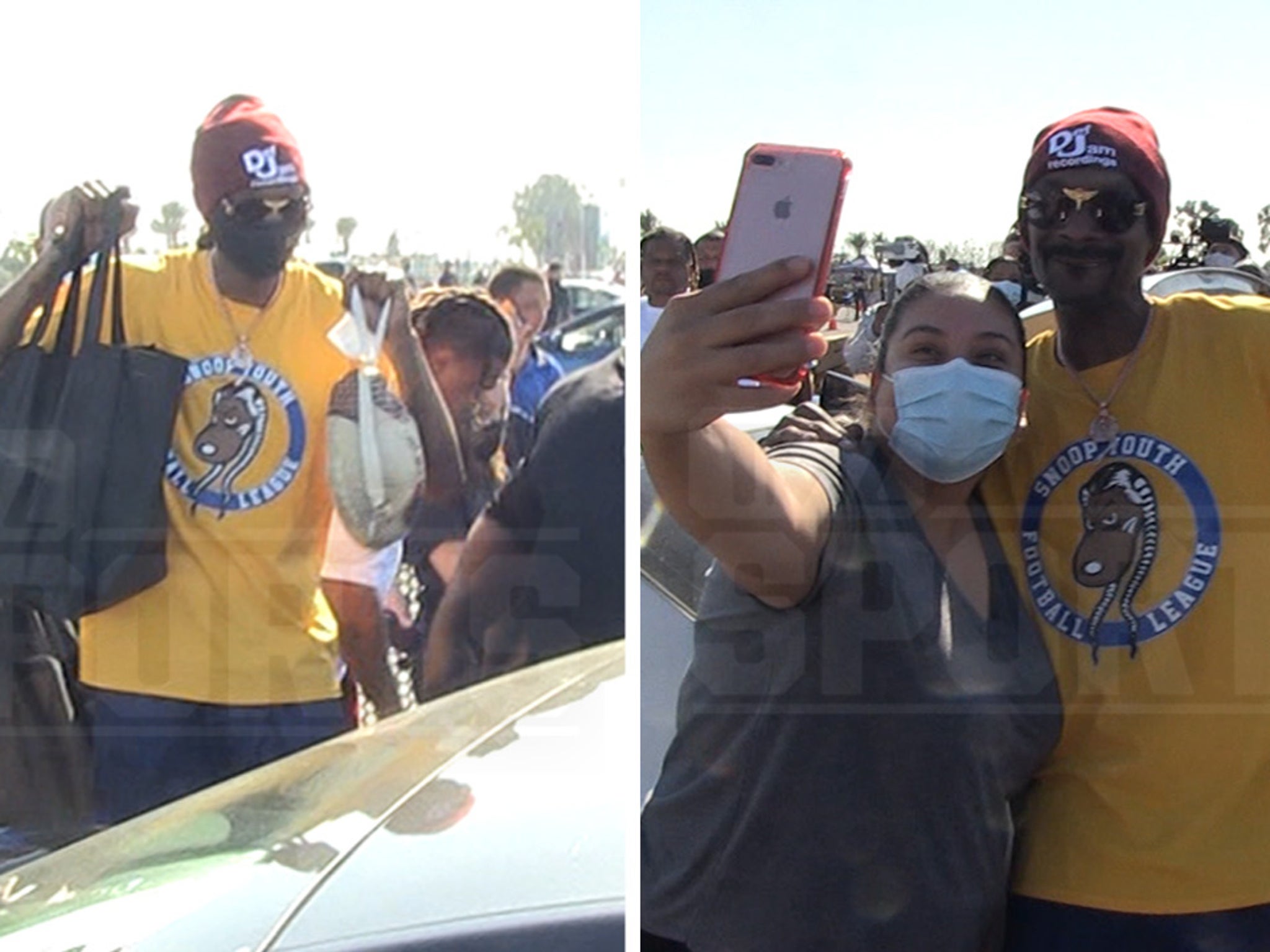 Snoop Dogg, LA Rams hand out free Thanksgiving turkeys at The Forum – Press  Telegram