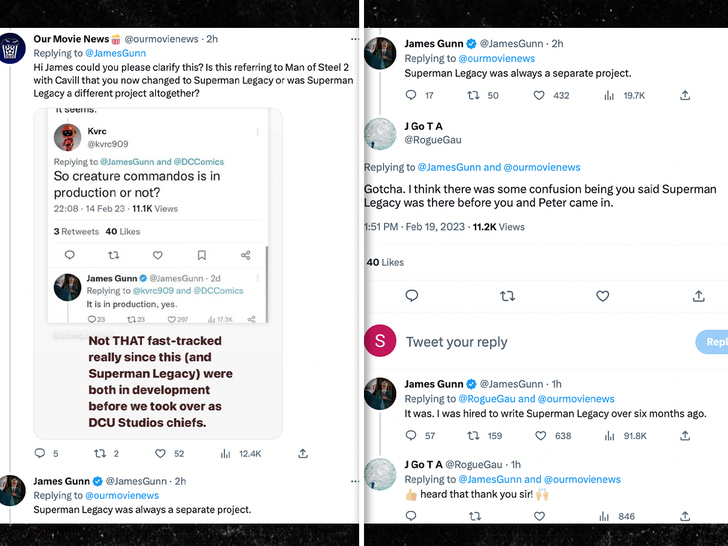 james gunn tweets on superman