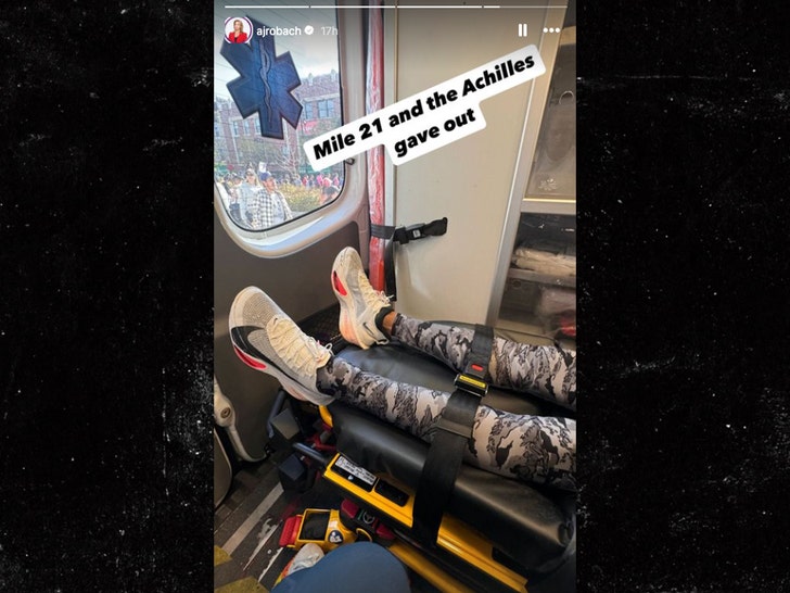 tj holmes injury chicago marathon insta 4