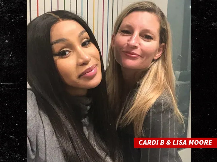 Cardi B and Lisa Moore