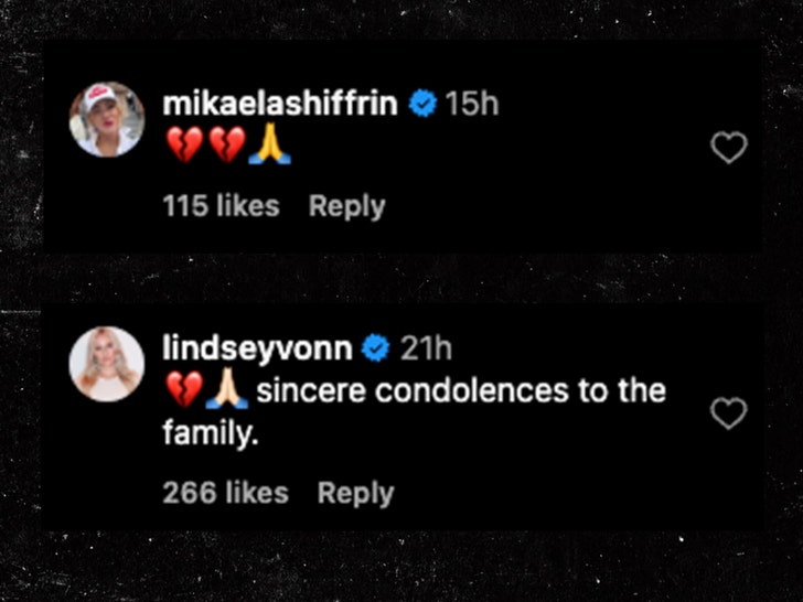 comments from Lindsey vonn and mikaela shiffrin