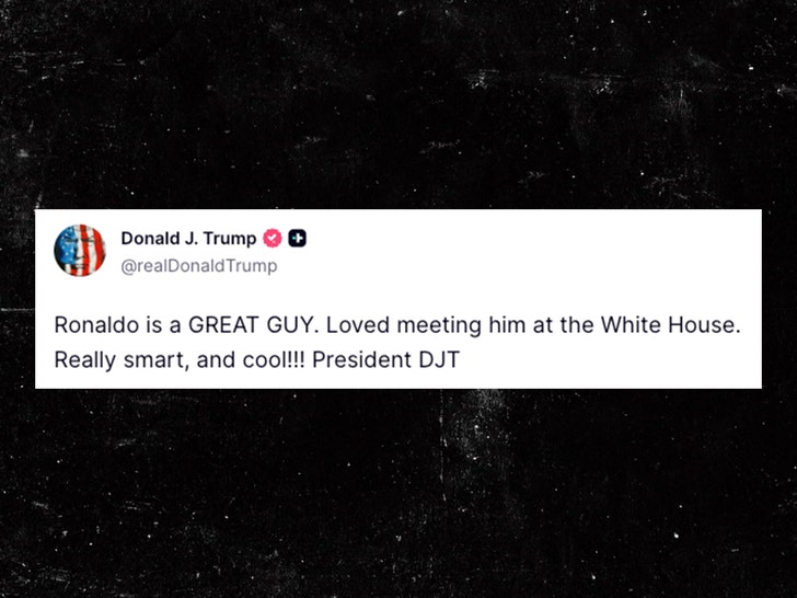 trump posts about ronaldo truth social