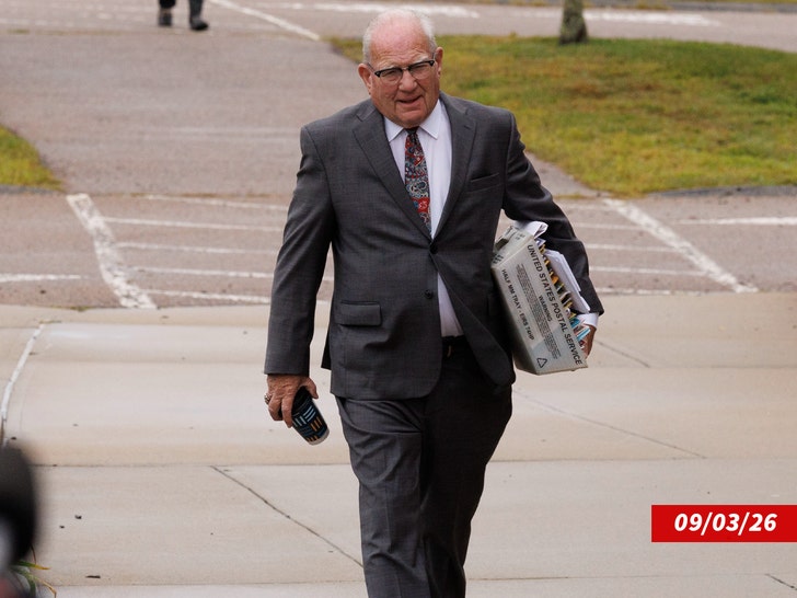 Defense attorney Kevin Reddington arrives to Plymouth Superior Court getty