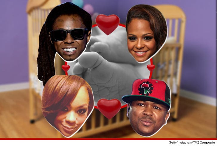 Lil Wayne Christina Milian -- Not Dating Just Business Cause :: 0717-lil-wayne-cristina-nivea-dream-getty-instagram-lovetriangle02-2