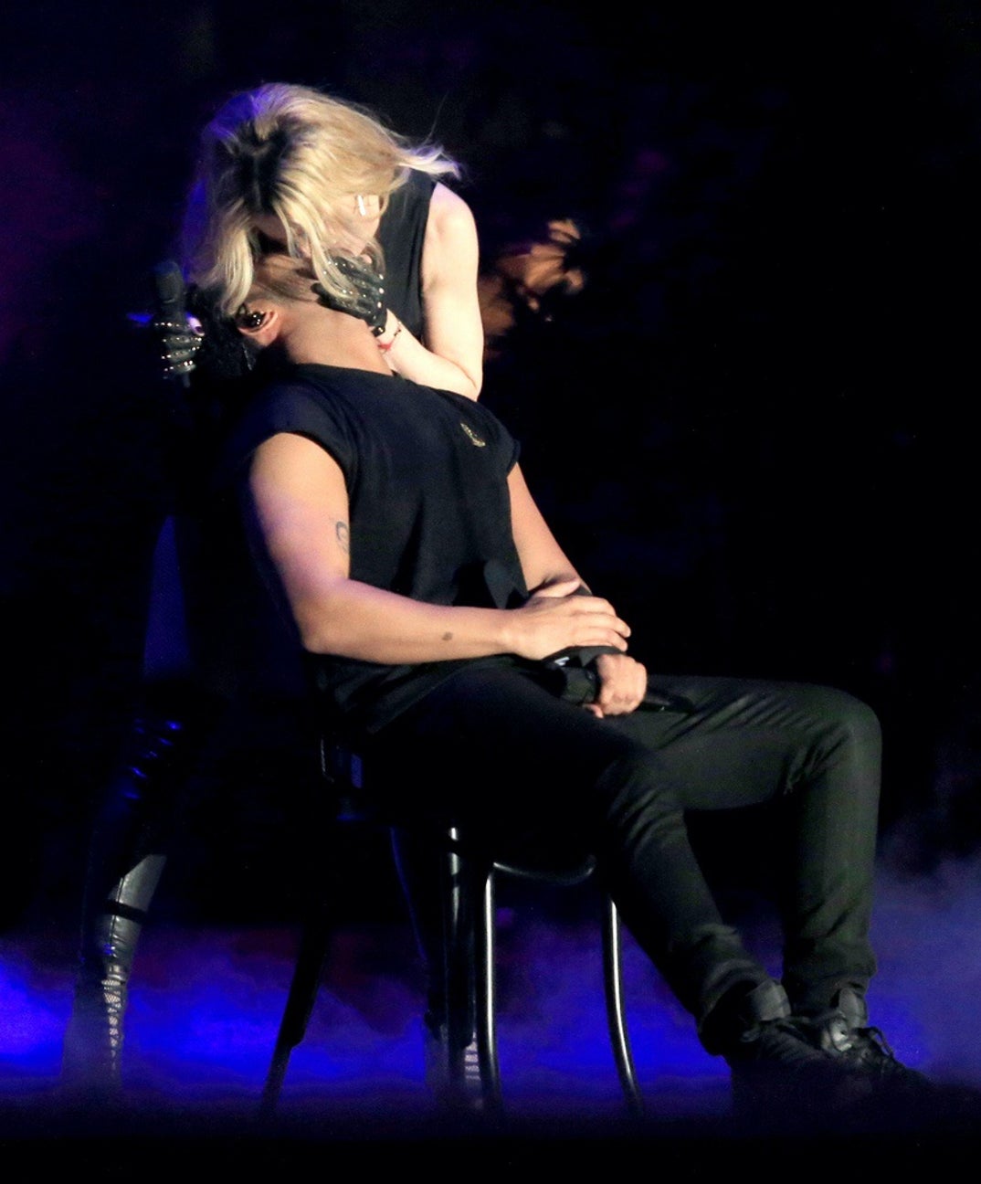 2015: Drake brings Madonna out for a kiss during weekend 1