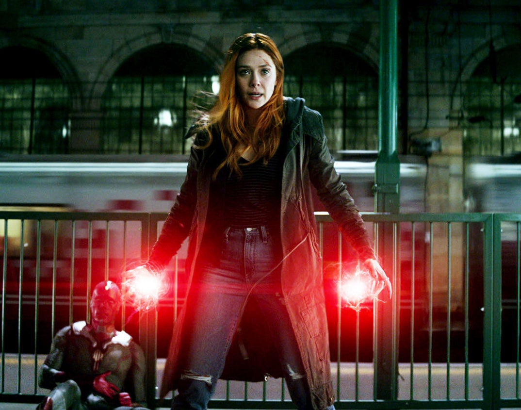 Elizabeth Olsen was in her mid 20s when she played Scarlet Witch -- the caring and powerful superhero who shows up with heartache and trauma ... and struggles to control her super powers -- in the 2015 