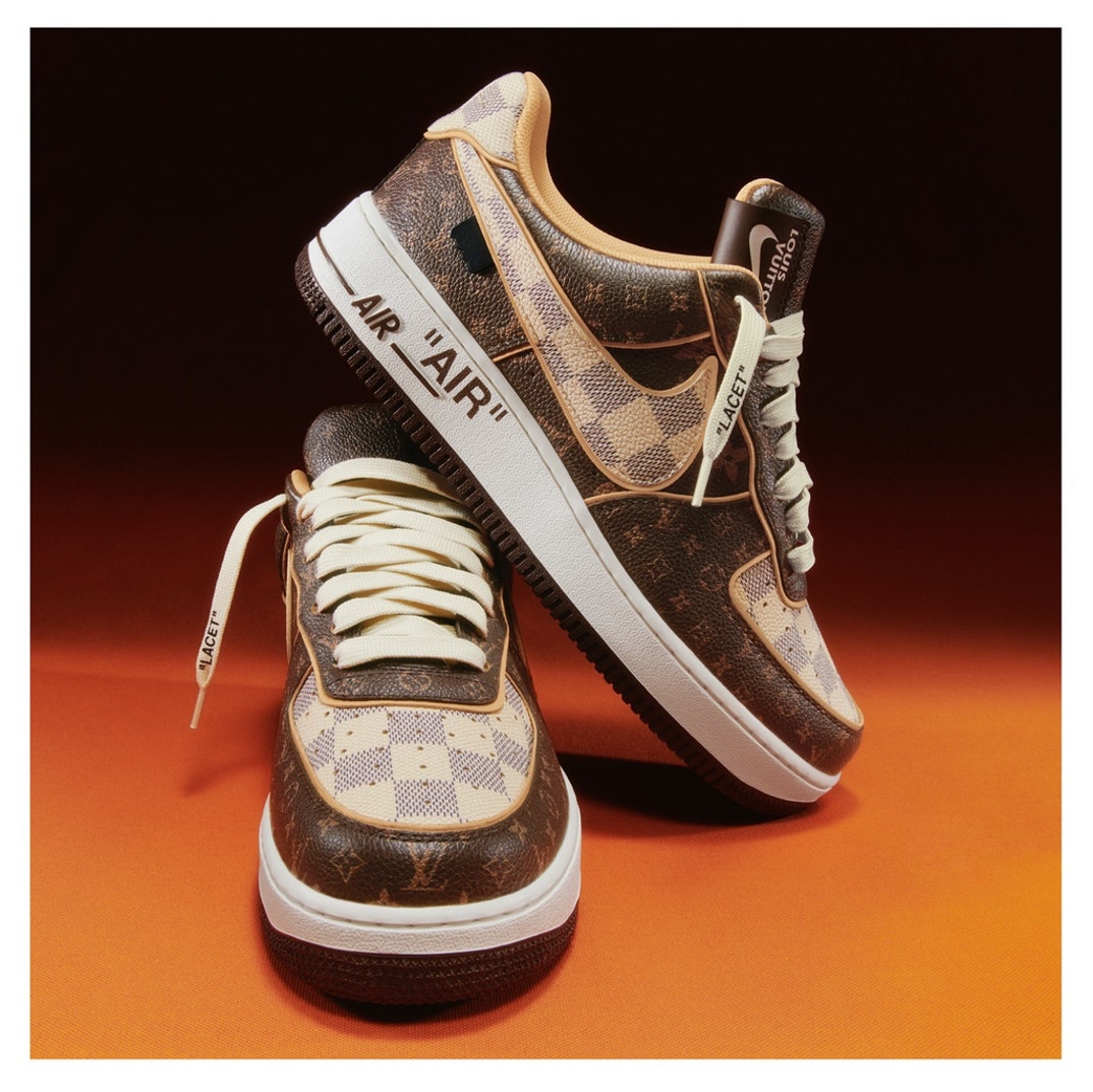 Virgil Abloh ✖️ Louis vuitton Louis Vuitton Nike sneakers by Virgil Abloh fetch $25