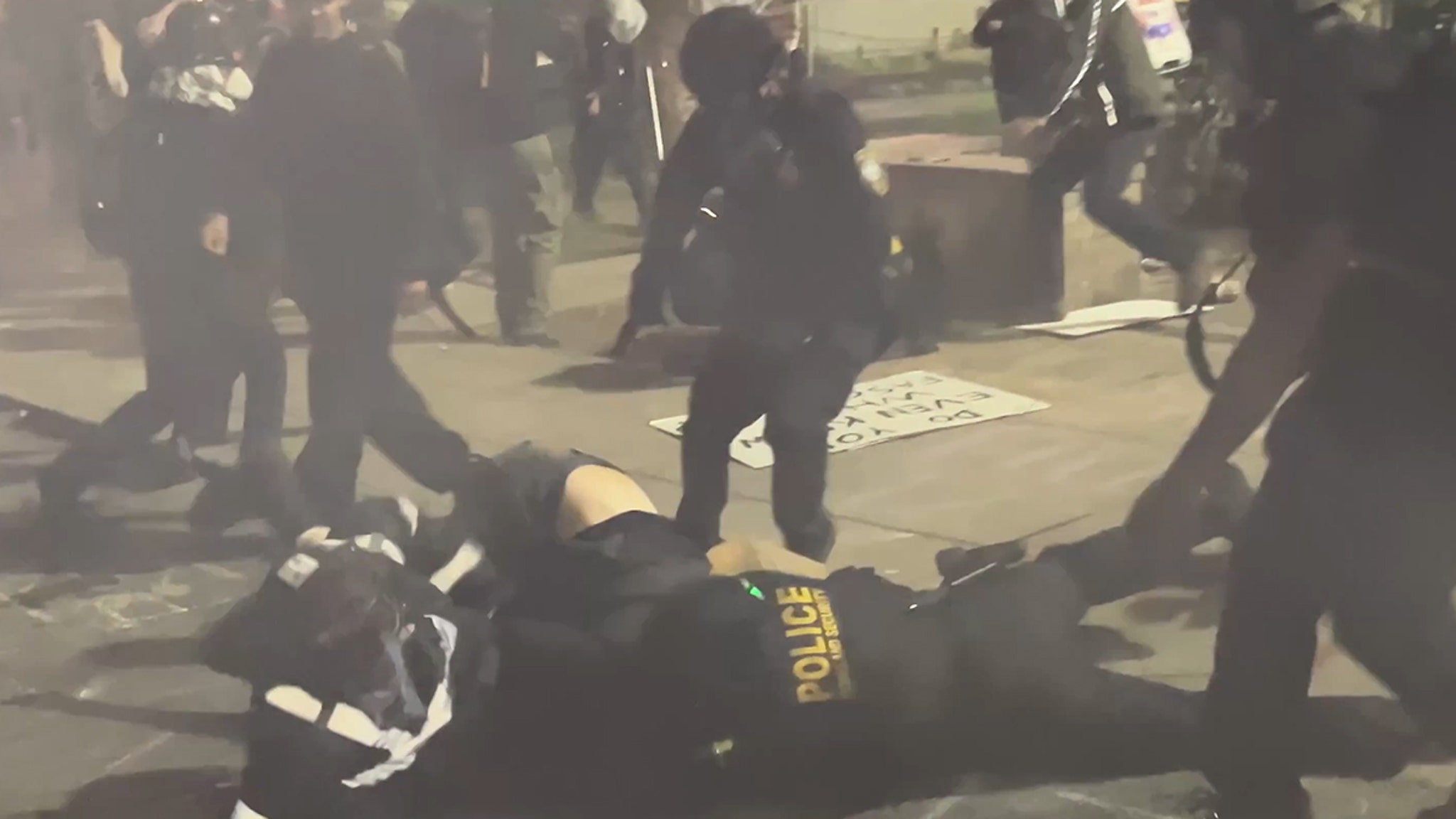 Portland ICE Facility Protests Descends Into Chaos, on Video