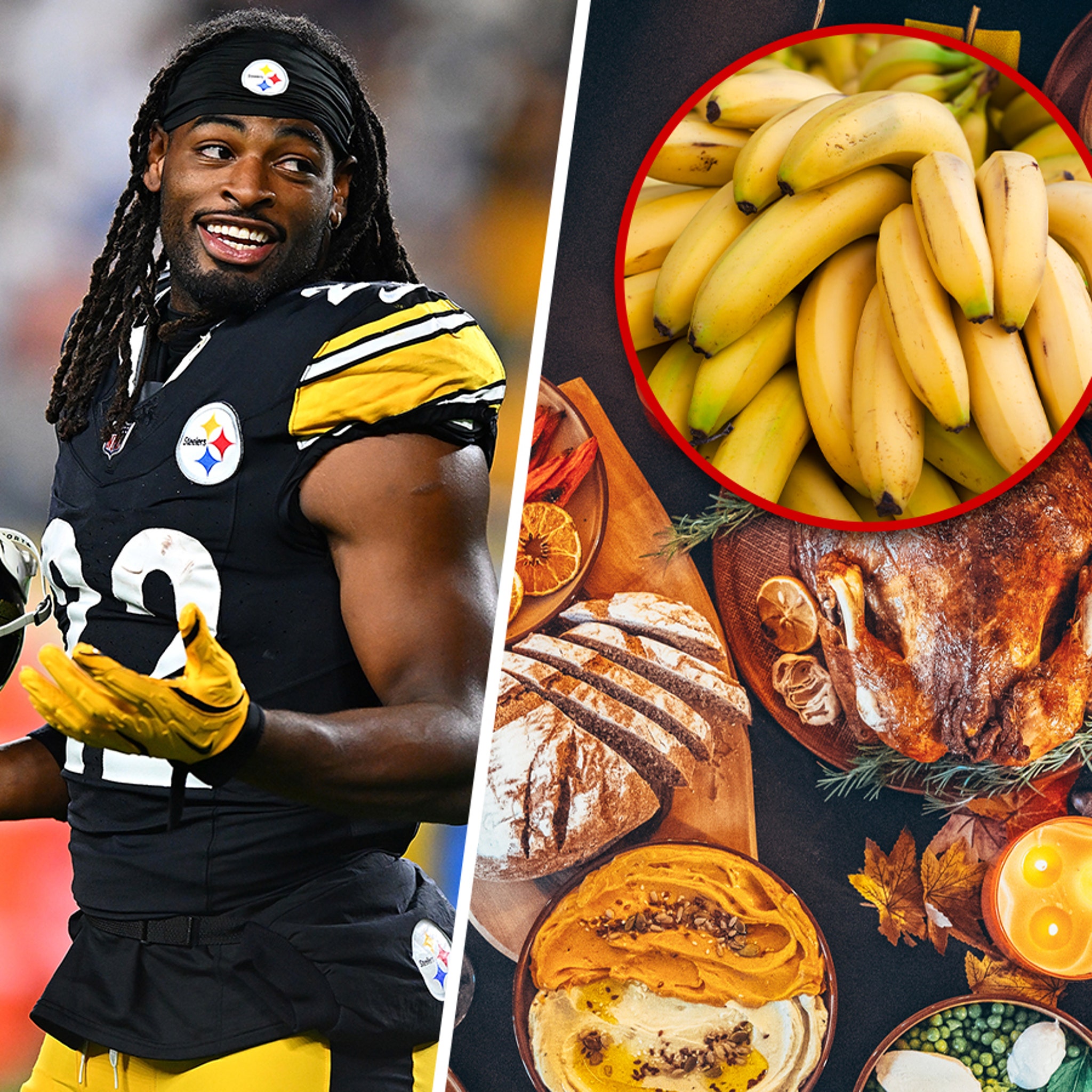 Najee Harris Blames Teammate's GF's Thanksgiving Food For Upset Stomach In  Game