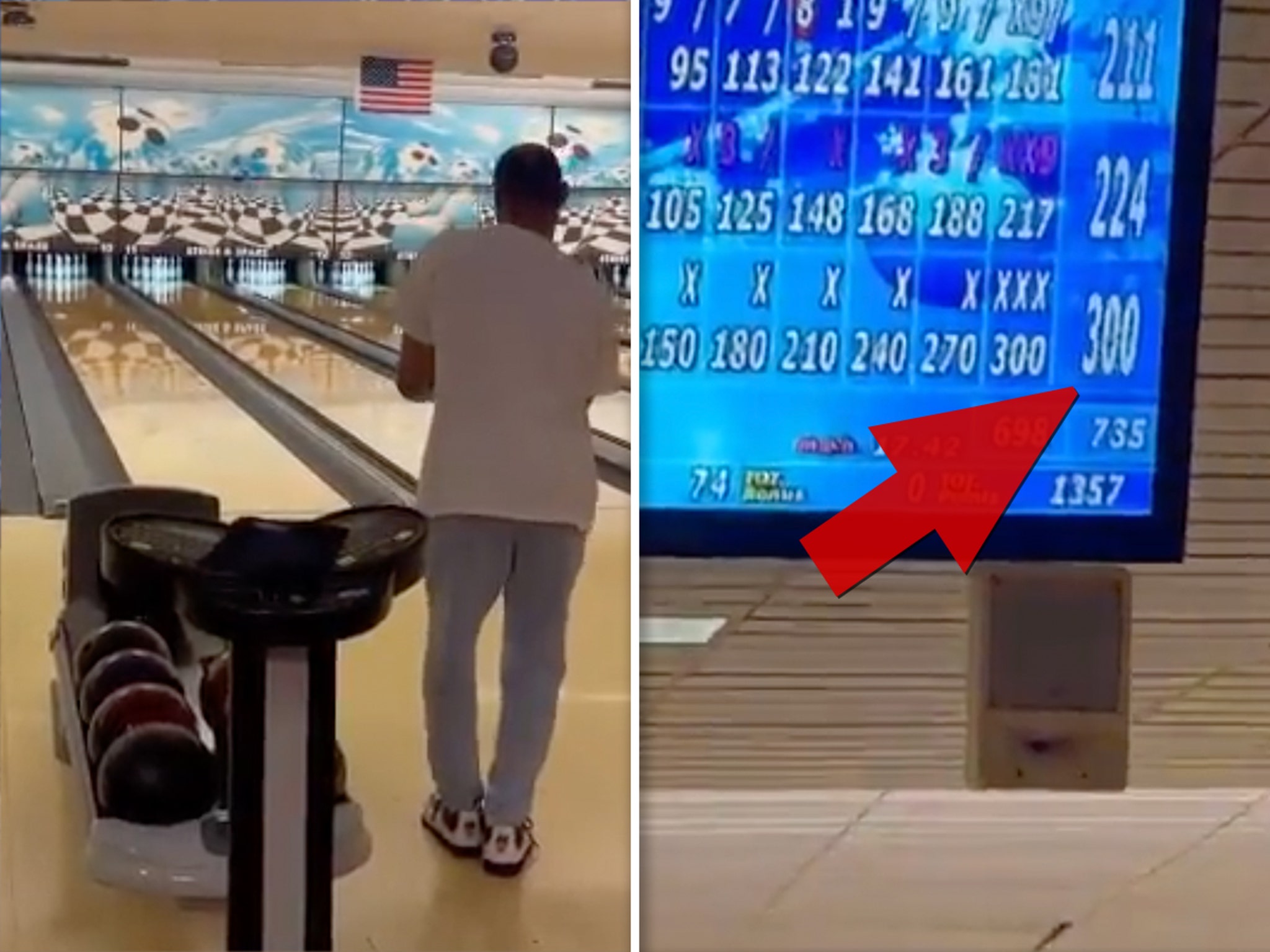 Mookie Betts begins pro bowling career, opens with 224 game