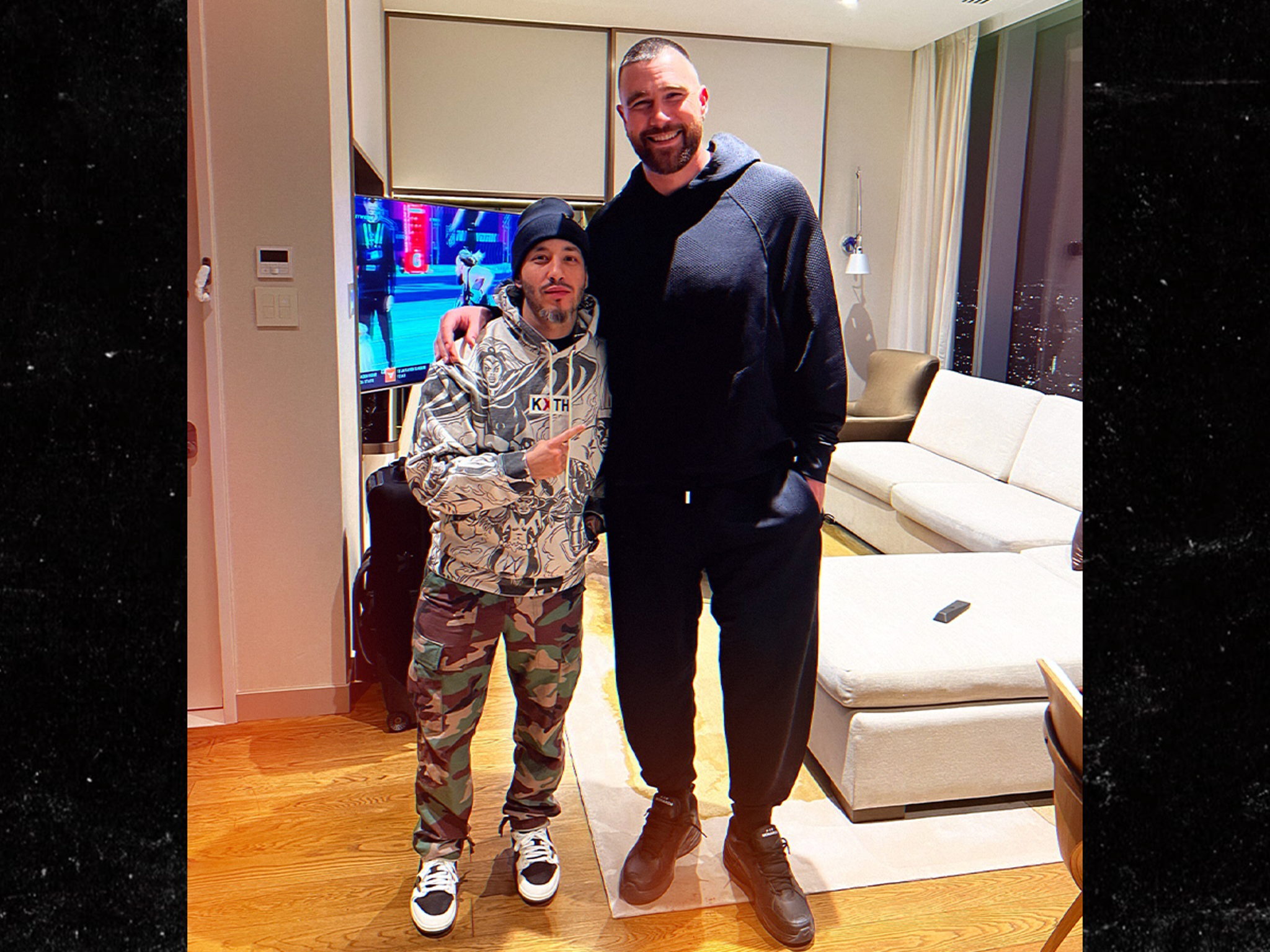 Travis Kelce Visits Philadelphia While Taylor Swift Performs In Singapore