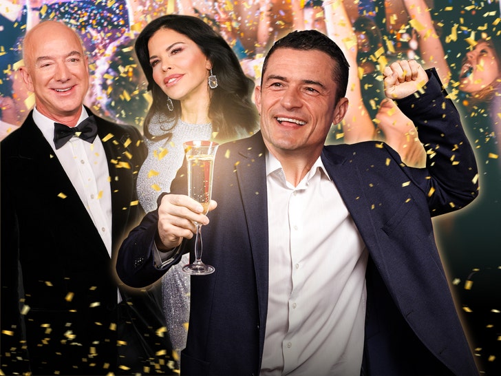 Jeff Bezos Orlando Bloom Lauren Sanchez Getty 1