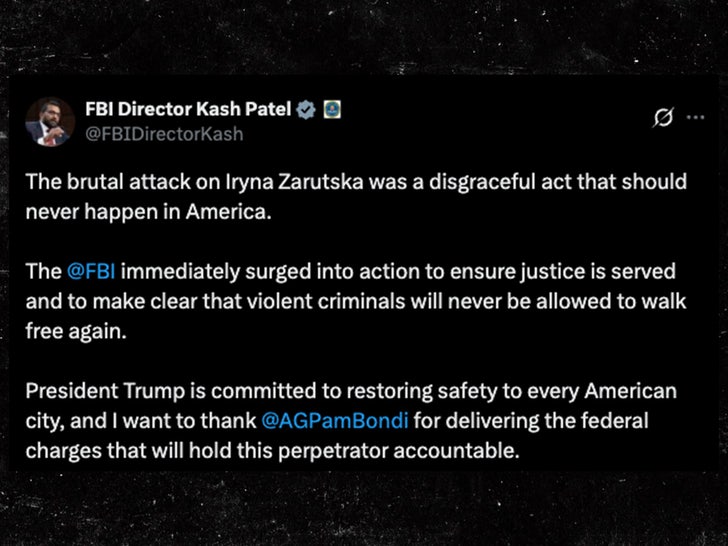 kash patel Iryna Zarutska Decarlos brown sub x tweet