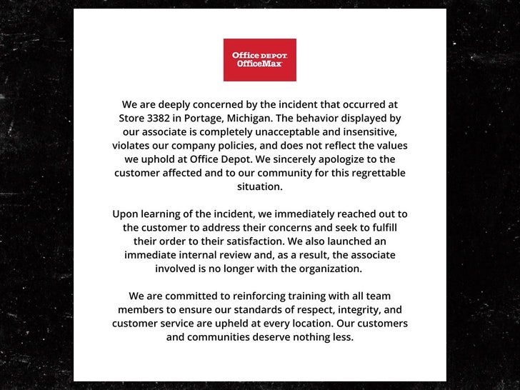 office depot apology charlie kirk x sub 2