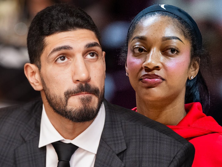 enes kanter and angel reese getty 1
