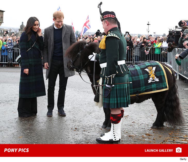 Prince Harry and Meghan Markle -- Horsin' Around in Scotland