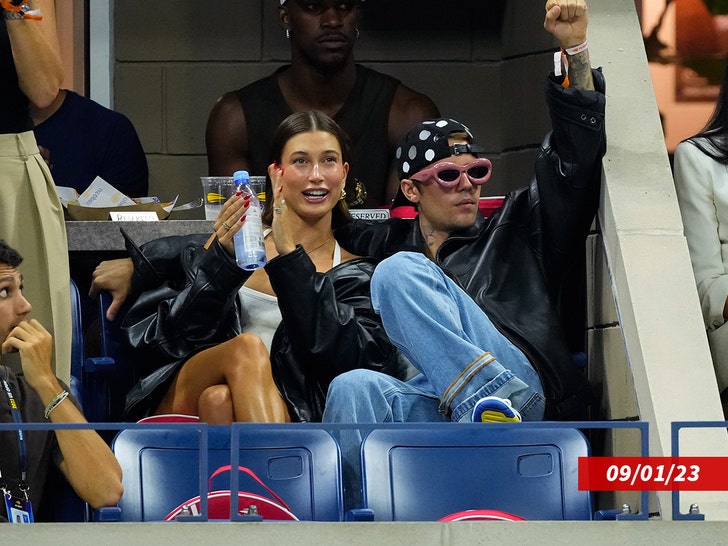 Justin and Hailey Bieber Give Coco Gauff Inspiration to Win US Open Match