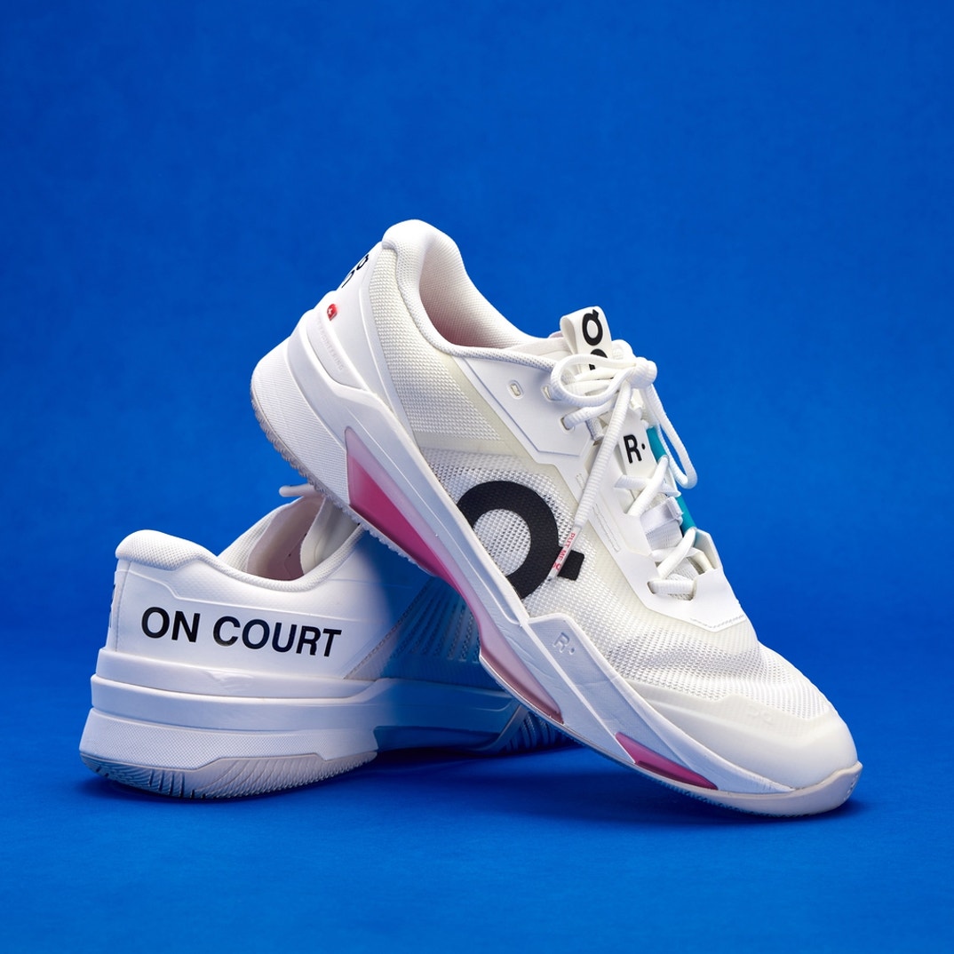 On THE ROGER Pro Fire — marking the first time ever an On model appeared on an NBA court.