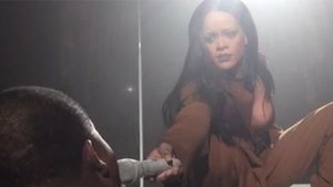 Rihanna -- Fan Steals the Show