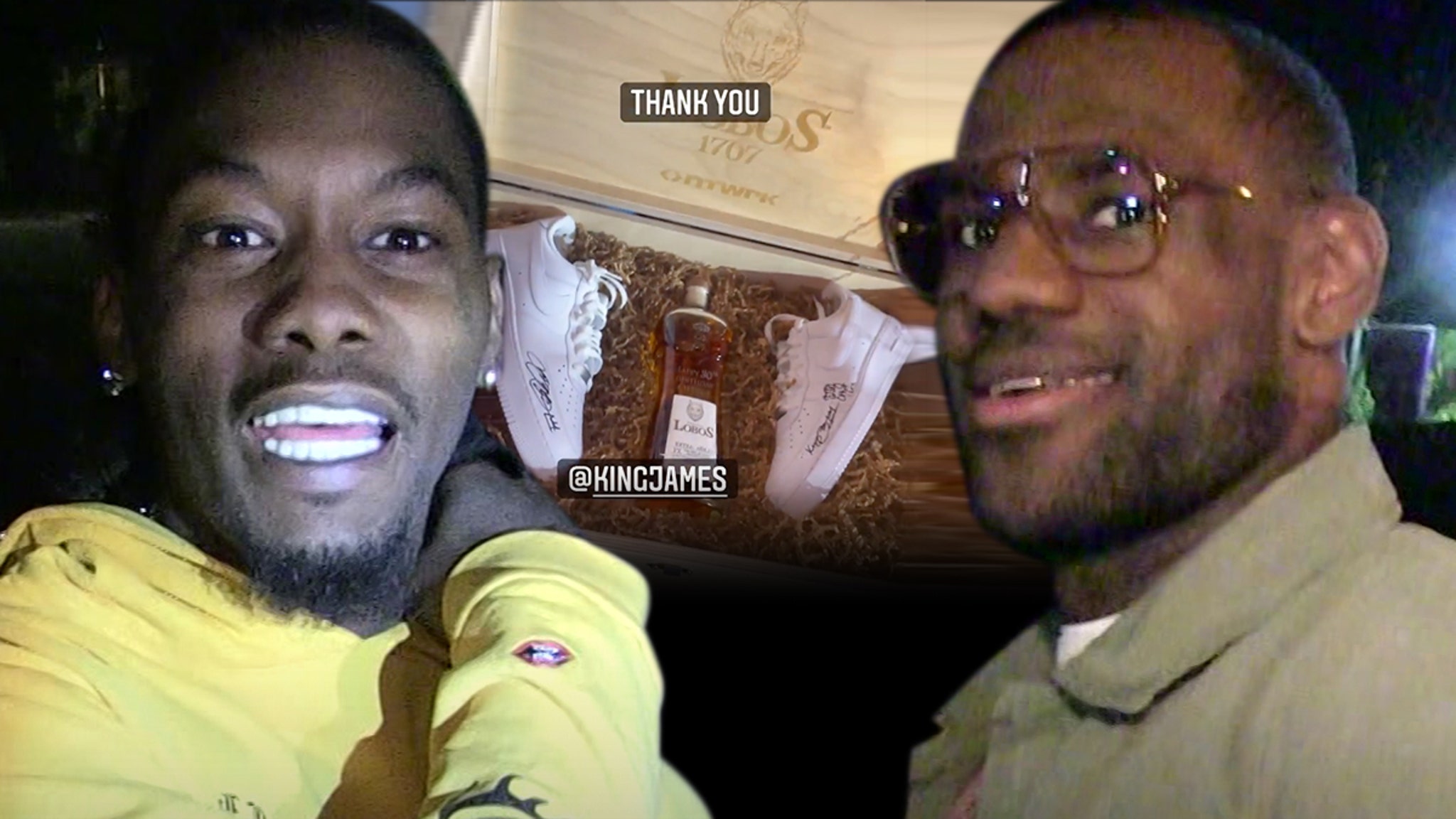 LeBron James Gifts Offset Signed Air Force 1s For 30th Birthday