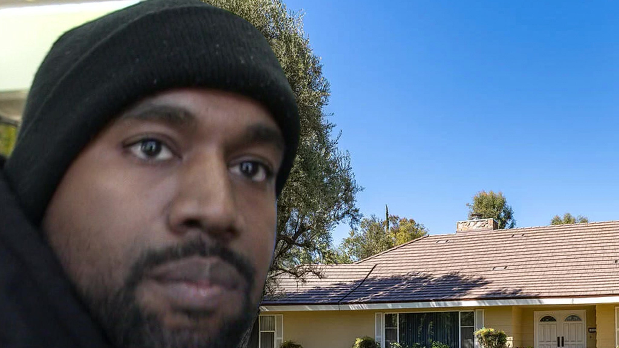 Kanye West's House Next to Kim's on Ice, No Evidence He's Moving In thumbnail
