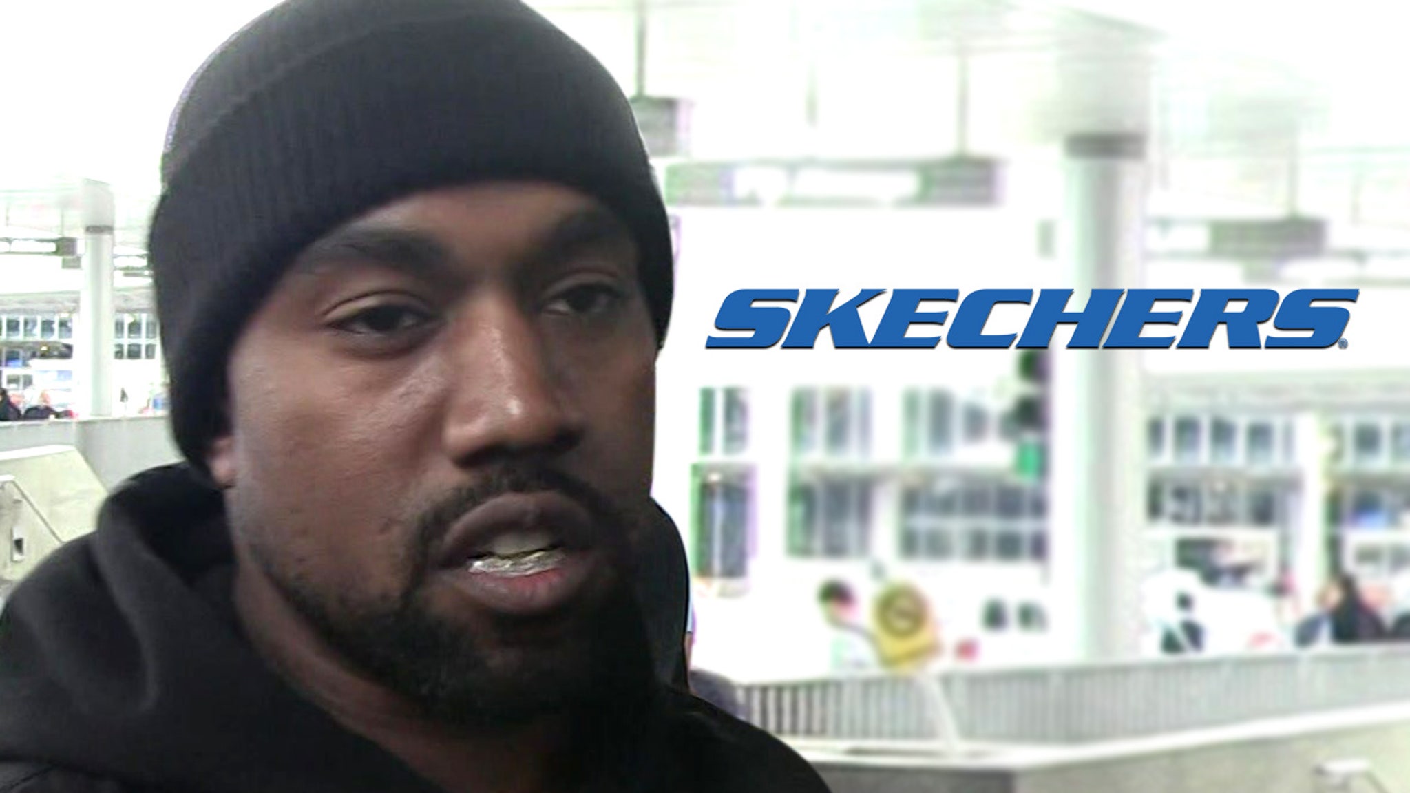 Kanye West Shows Up Uninvited to Skechers Headquarters in Wake of Adidas Fallout