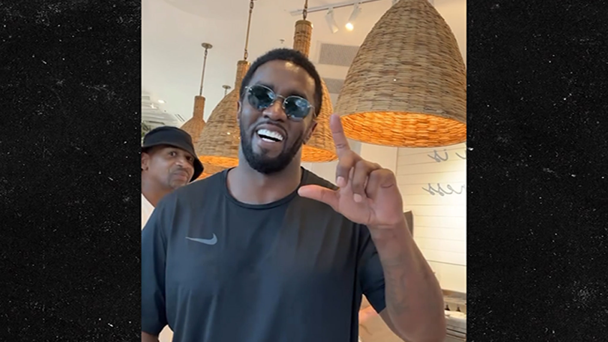 Diddy Surfaces in Public Again, Speaks on Camera with Stevie J in Tow