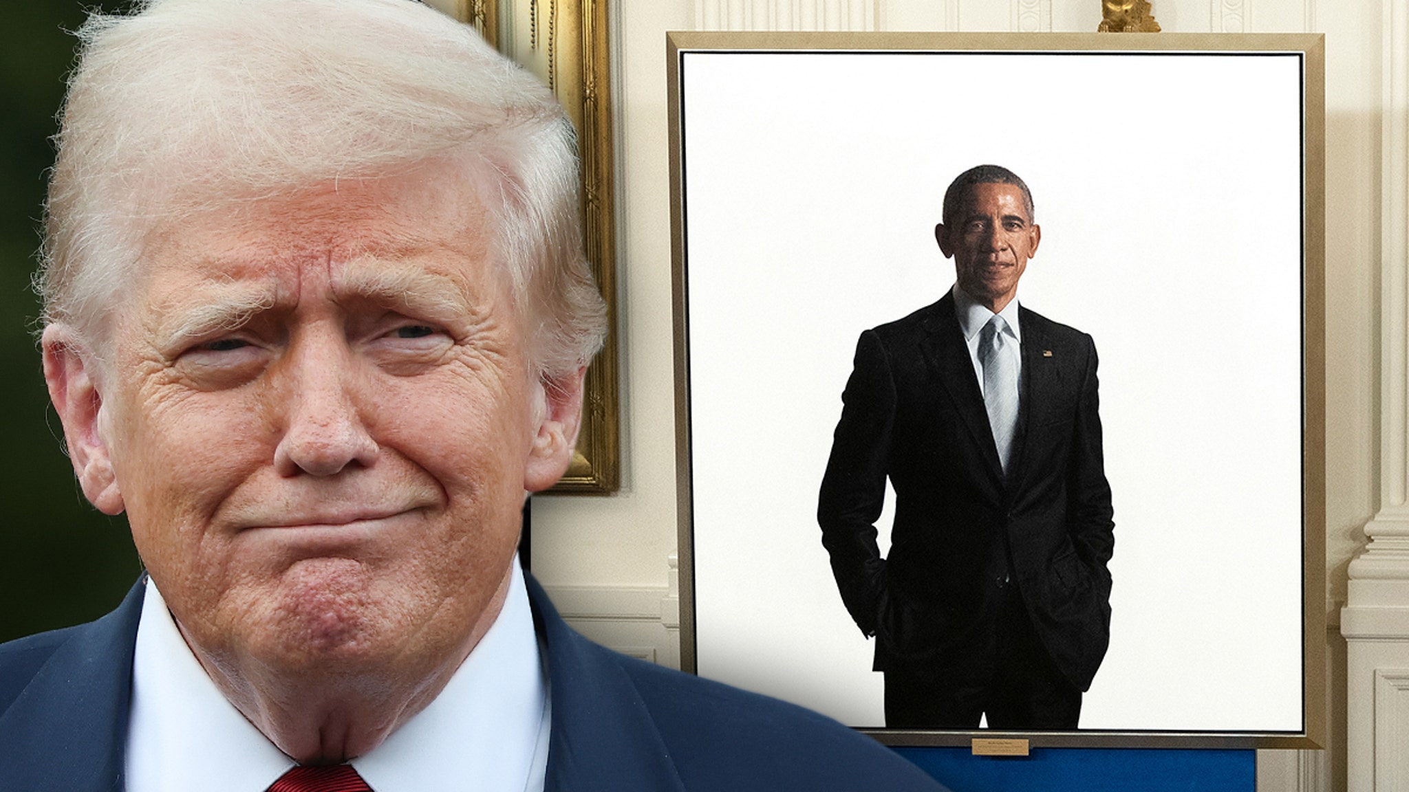 Donald Trump Reportedly Moves Portrait of Barack Obama to Hidden Stairwell