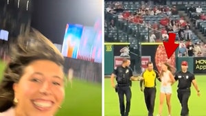 TikToker runs on baseball field