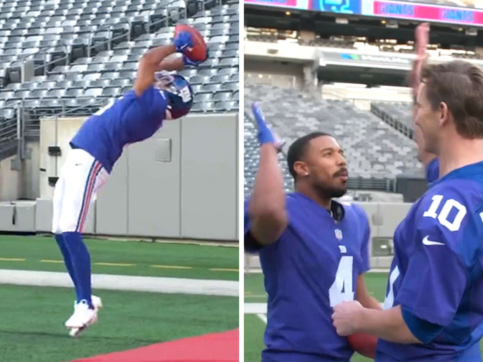 Michael B. Jordan on X: “Greatest catch in @Giants history maybe @NFL  history” - @EliManning  / X