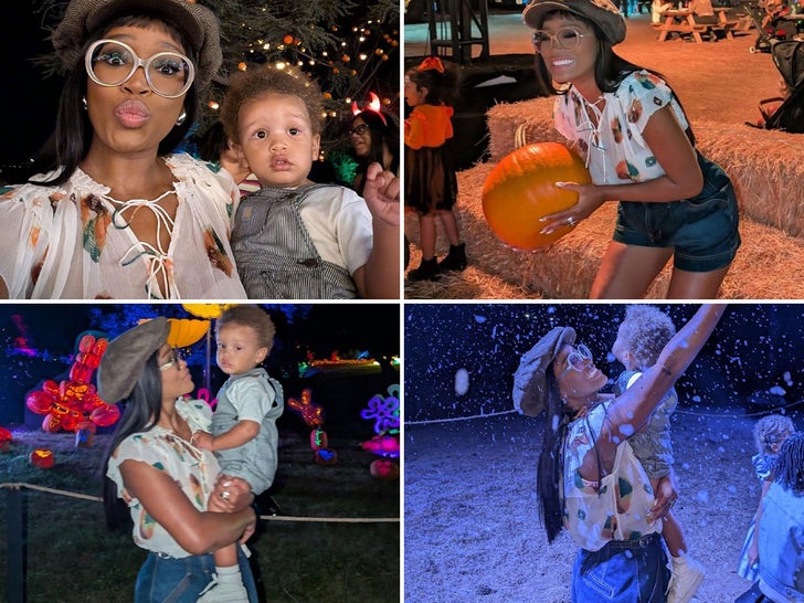 Keke Palmer Kicks Off Spooky Season At ‘Nights of The Jack’ With Son