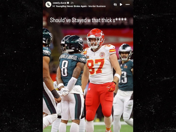 Ceedy Duce Travis Kelce Super Bowl Taylor Swift Instagram History