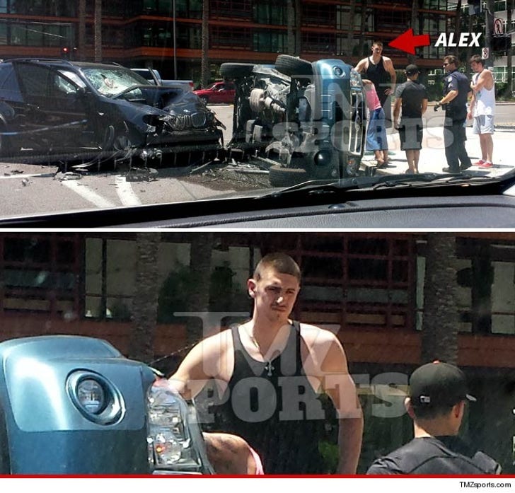 NBA's Alex Len -- Wrecks BMW In Brutal Crash Photo :: 0619-alex-len-accident-tmz-sports-3