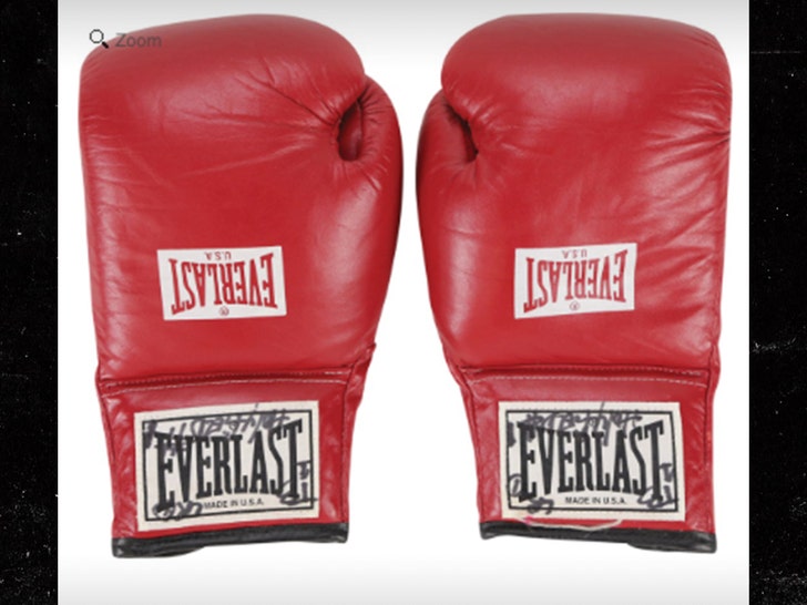 Evander Holyfield's Gloves From Tyson Ear Bite Fight Hit Auction Block