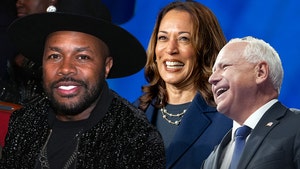 dj d nice and kamala harris and tim walz