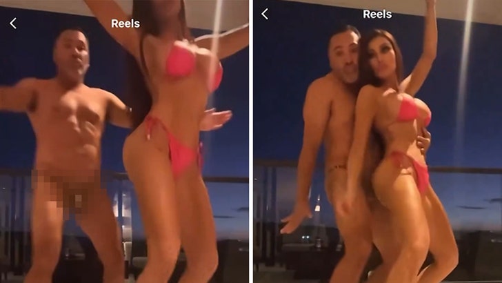 Oscar De La Hoya Dances In Thong With Holly Sonders