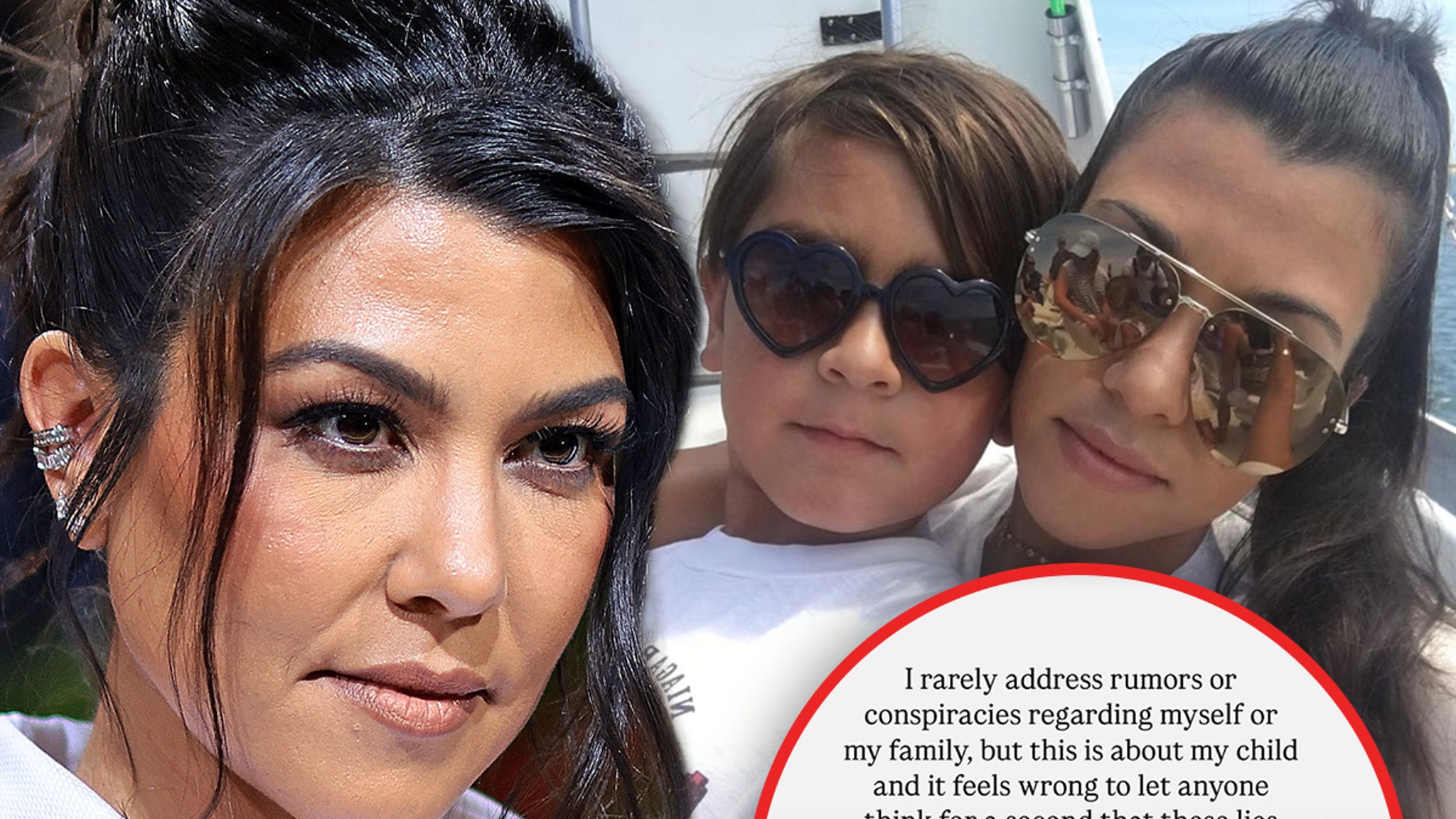 Kourtney Kardashian Blasts Rumor That 15-Year-Old Son Mason Has Kid