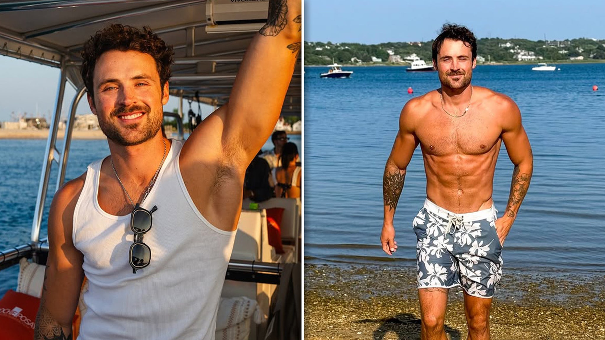Dylan Efron Flaunts Rippling Muscles in Series of Hamptons Pics