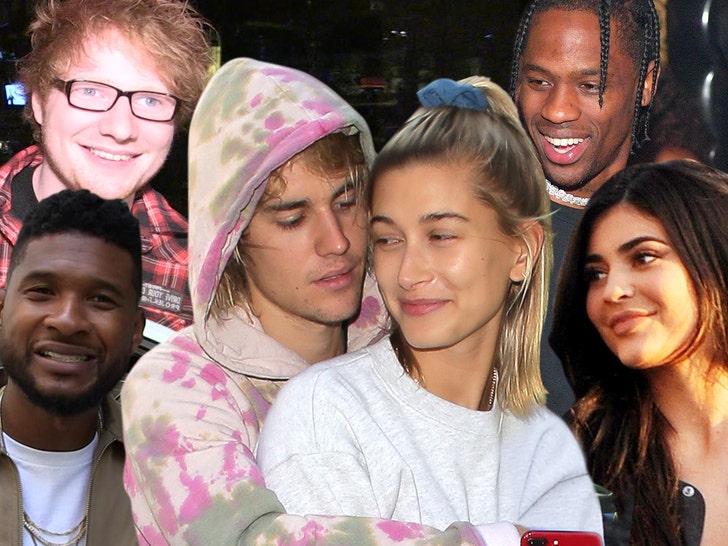 Justin And Hailey Biebers Celeb Wedding Guests Inclue Kylie