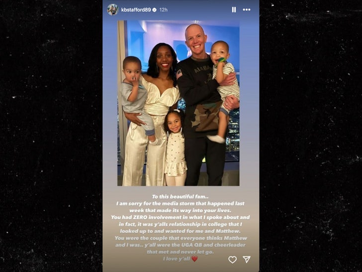 Kelly Stafford's Instagram story