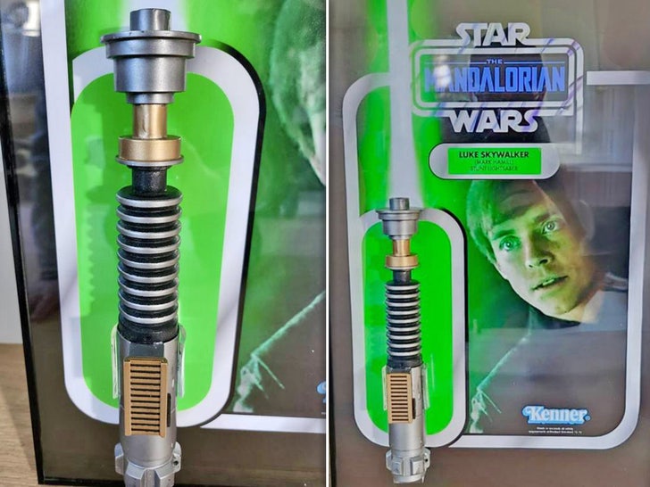 Star Wars- The Mandalorian Luke Skywalker's Stunt Lightsaber Kruse GWS Auctions split