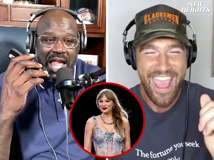 Shaq, Travis Kelce, Taylor Swift