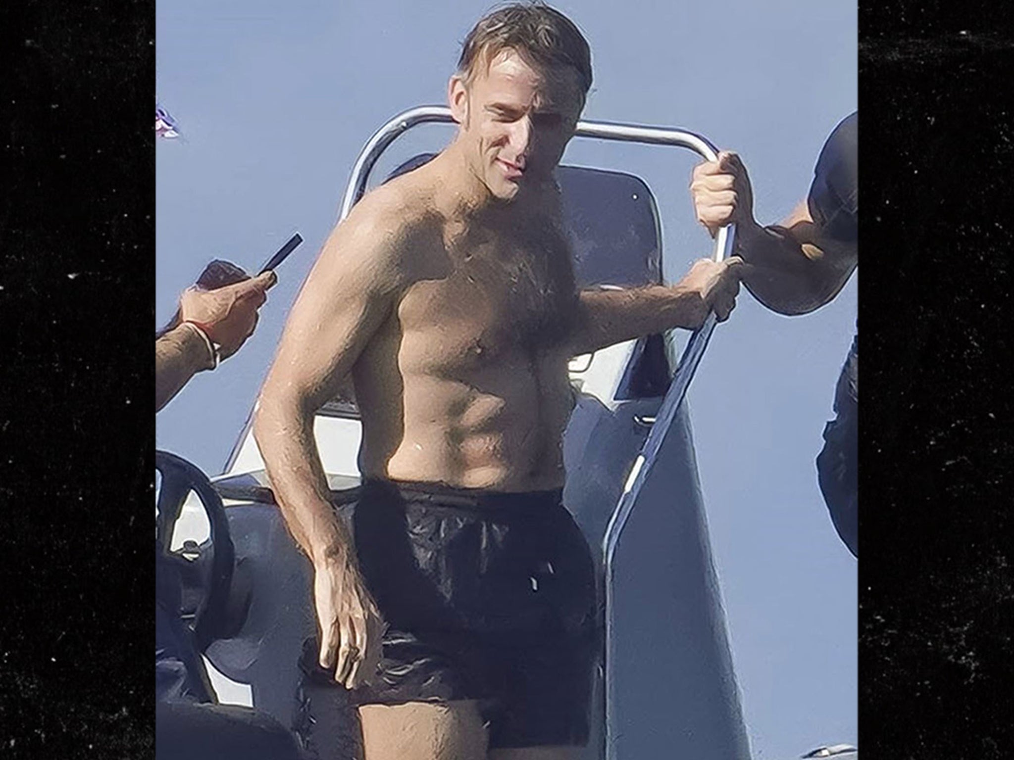 French President Emmanuel Macron Shows Off Abs, Rides Jet Ski