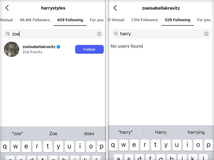 Zoey Kravitz un Harry Styles Instagram 1